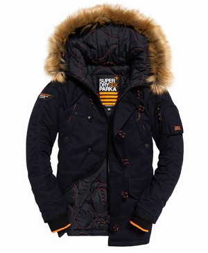 Superdry Parka Férfi Kabát Sötétkék | OSBCN6307